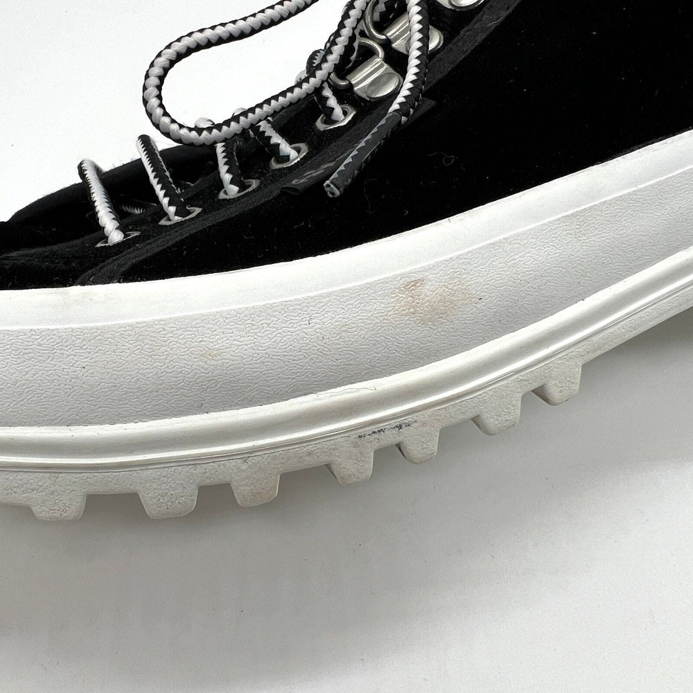 ALEXA CHUNG SUPERGA Sneaker 8 Black Platform Edition Velvet 2748 Lug Sole Chunky - Picture 11 of 14